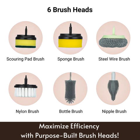 Brush Heads for Electric Scrubber