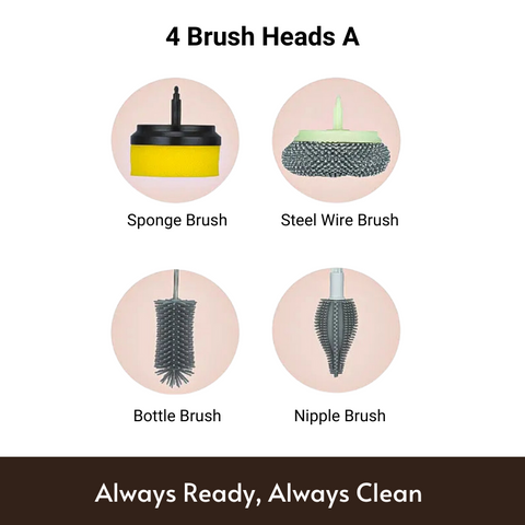 Brush Heads for Electric Scrubber