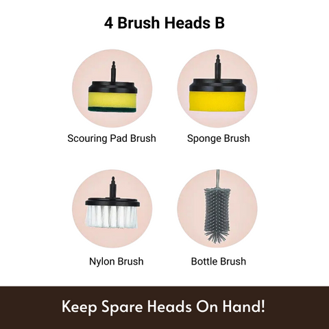 Brush Heads for Electric Scrubber